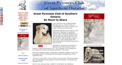 Desktop Screenshot of great-pyrenees-club-of-southern-ontario.com